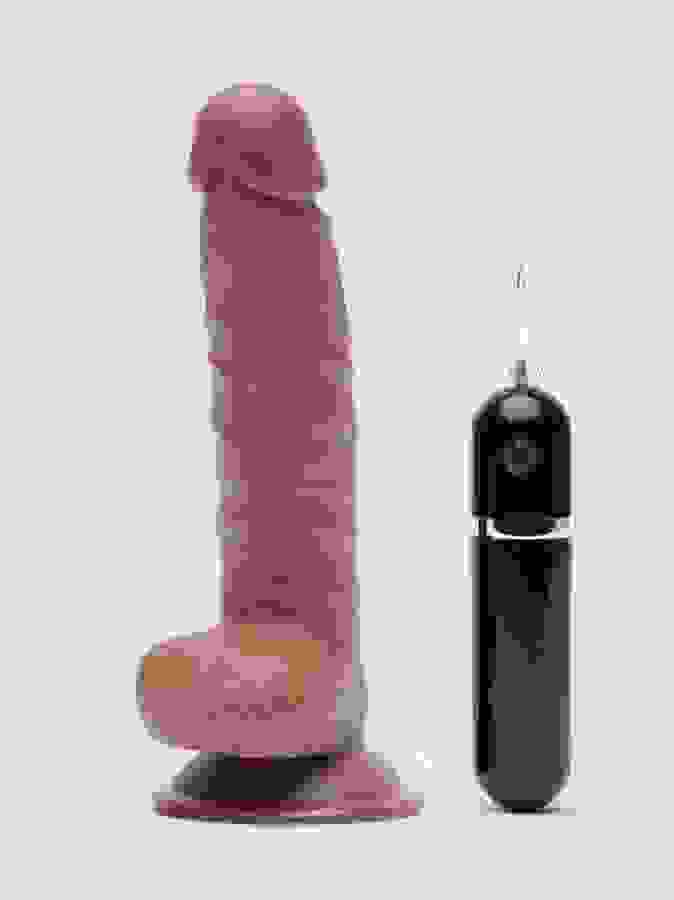 Lifelike Lover Classic Realistic Dildo Vibrator 8 Inch, Flesh Brown, hi-res